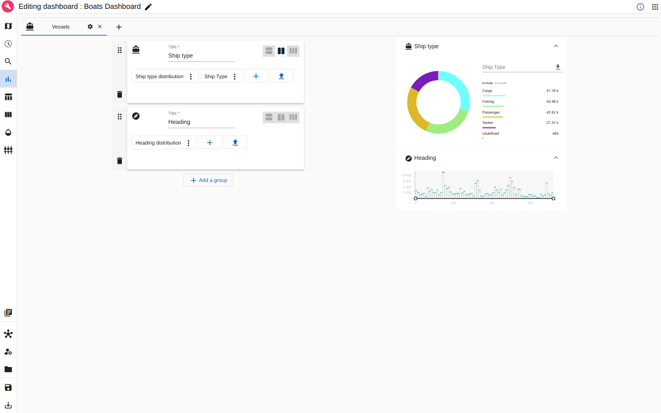 Preview heading distribution histogram