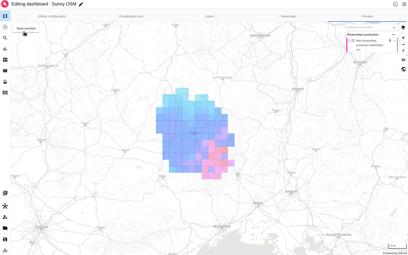 Set Sunny OSM dashboard preview